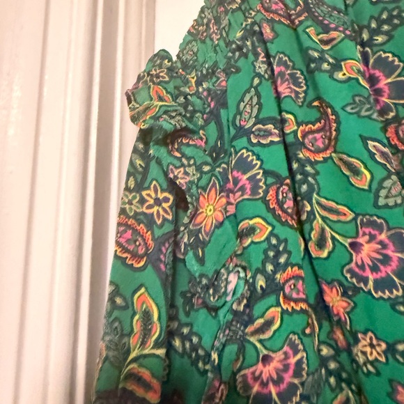 Boden Green Floral Long Sleeve Dress - Picture 5 of 5